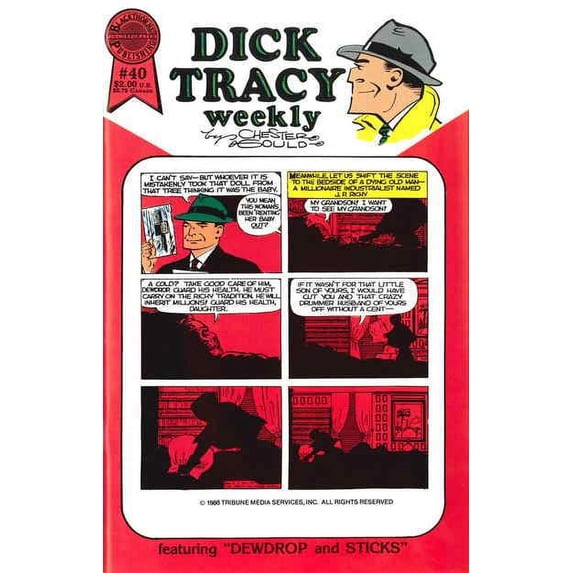 Dick Tracy Weekly #40 VF ; Blackthorne Comic Book