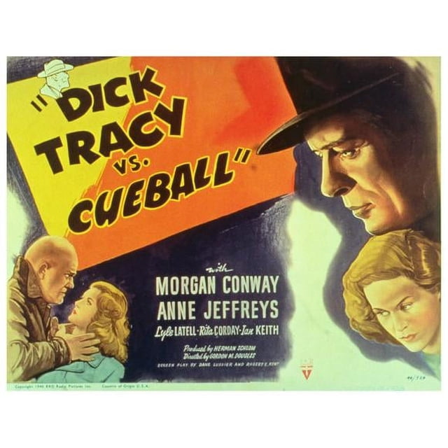 Dick Tracy vs. Cueball - movie POSTER (Style A) (11" x 14") (1946 ...