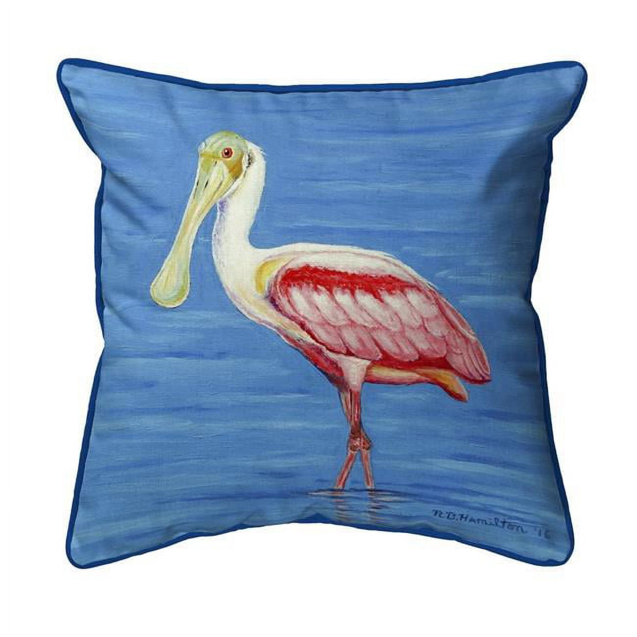 Roseate Spoonbill Throw Pillow, Designer Pillows