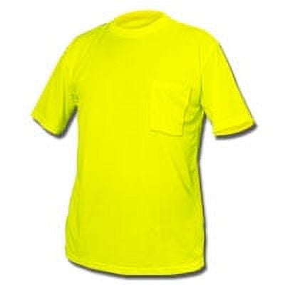 Yellow moisture top wicking shirts