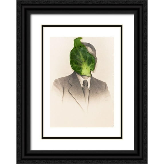Dickey, Ben 11x14 Black Ornate Wood Framed with Double Matting Museum Art Print Titled - Sprout Head