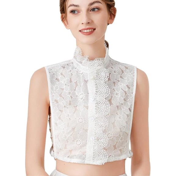 Dickey Collar Detachable Half Collar Shirt for Women and Girls