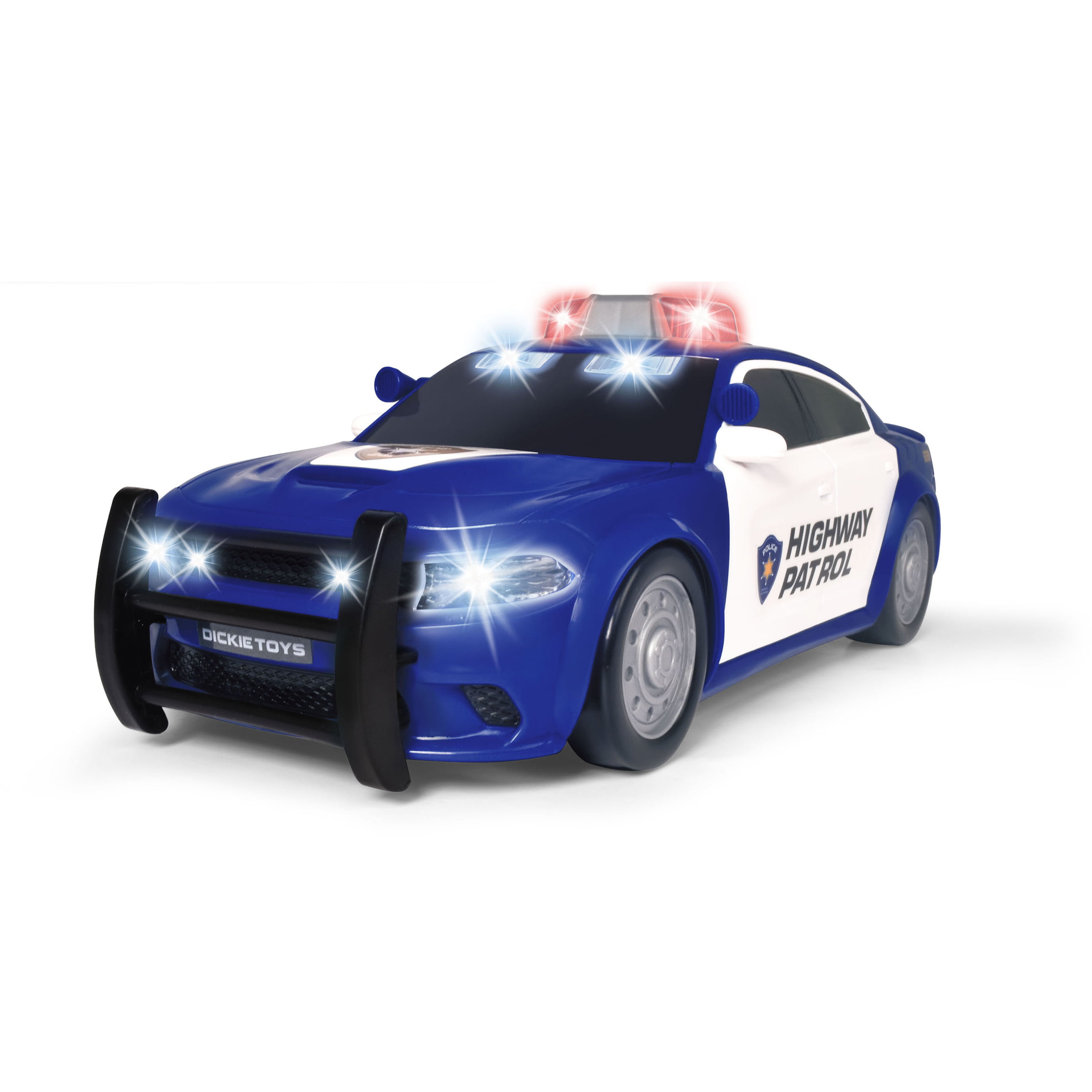Dickie Toys Dodge Charge Highway Patrol Police Play Vehicle, with Lights  and Sound