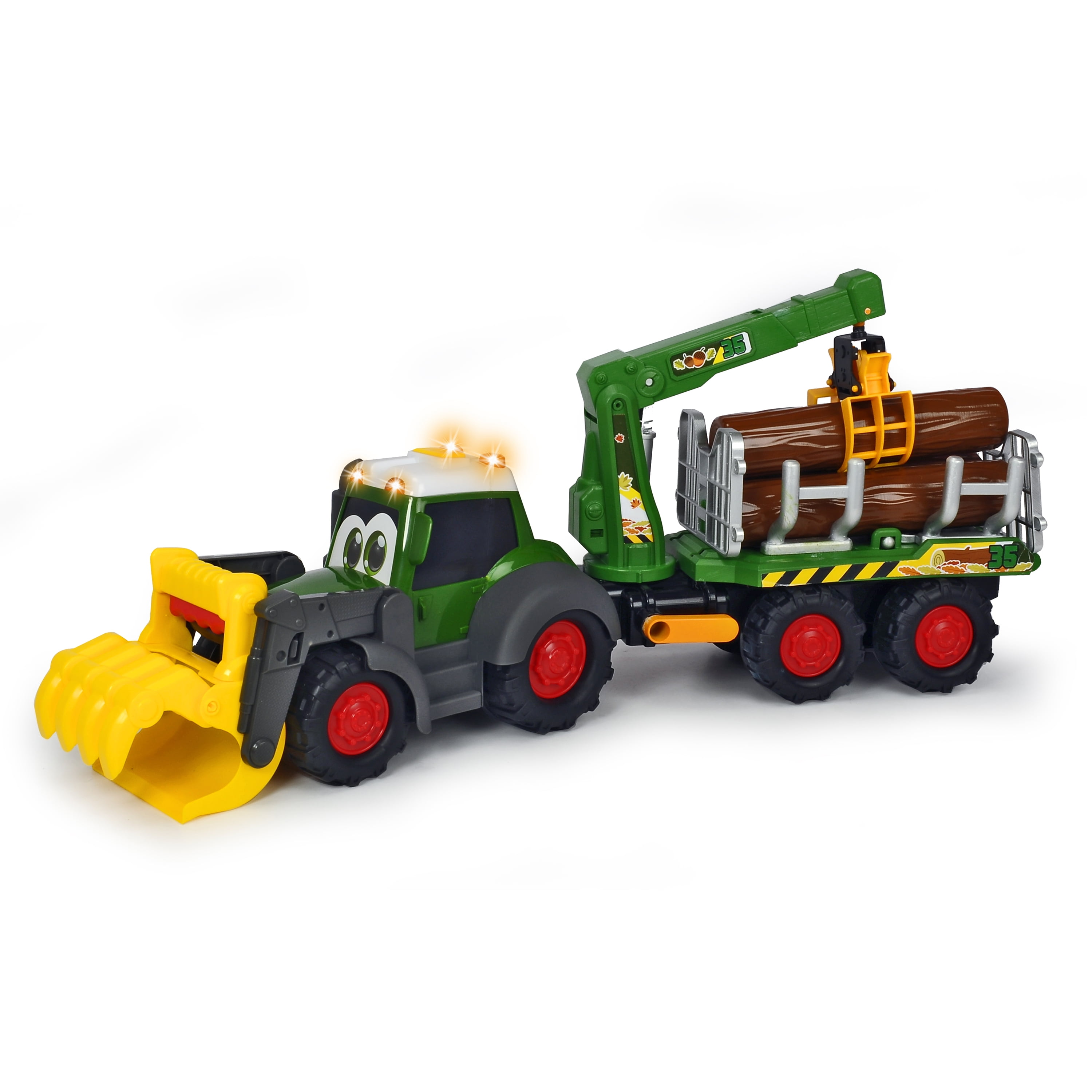 Dickie Toys Happy Fendt Forester Truck And Trailer, 25 Inch