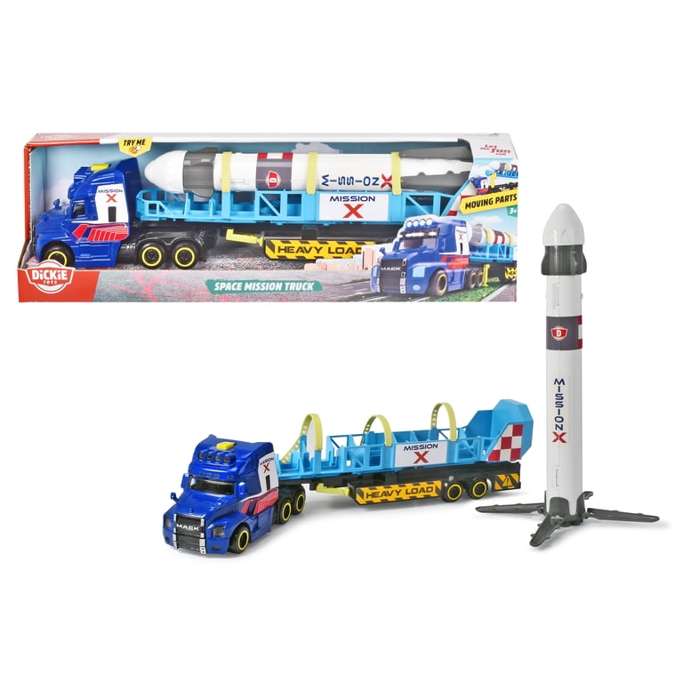 Dickie Toys - Mack Truck with Trailer and Rocket - Walmart.com