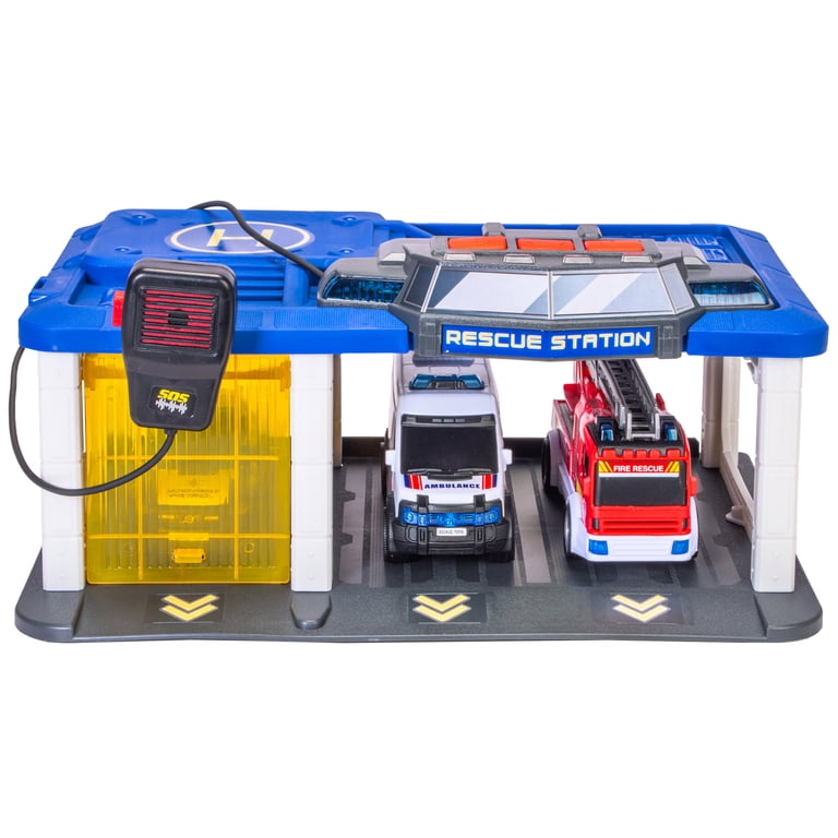 輸入玩具　Dickie Toys　レスキューステーションセット Dickie Toys - Rescue Station - Walmart.com