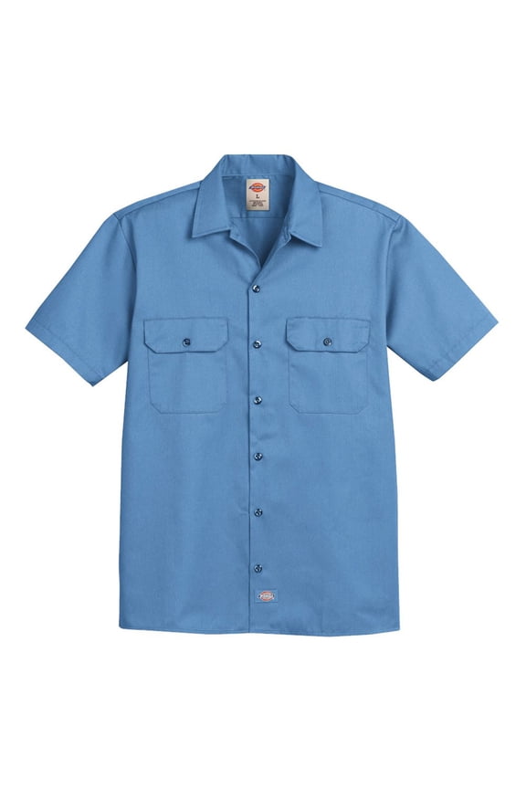 2574 Short Sleeve Work Shirt - Gulf Blue - 4XL
