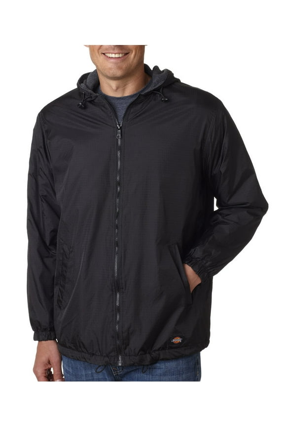 33237 Men's Fleece-Lined Hooded Nylon Jacket
