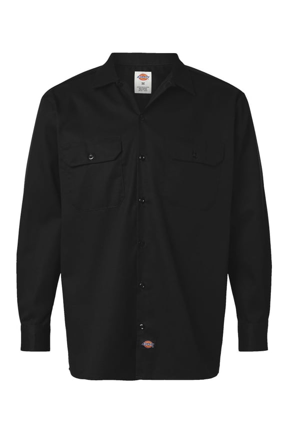 5574 Long Sleeve Work Shirt - Black - XL