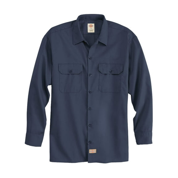 Dickies 5574 Long Sleeve Work Shirt - Dark Navy - 3XL