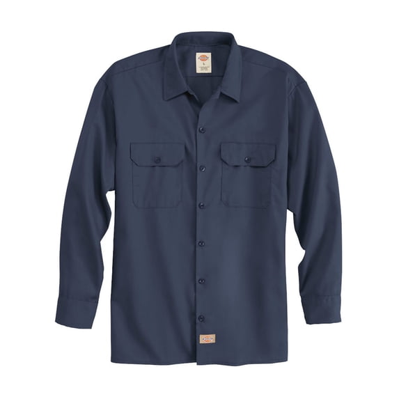 Dickies 5574 Long Sleeve Work Shirt - Dark Navy - 4XL