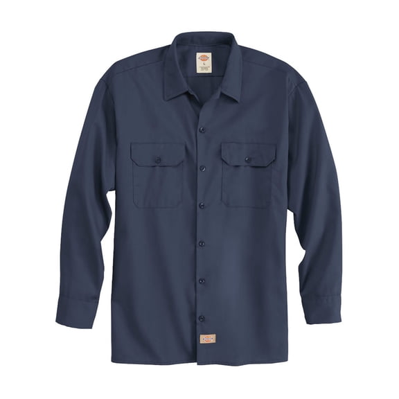 Dickies 5574 Long Sleeve Work Shirt - Dark Navy - XL