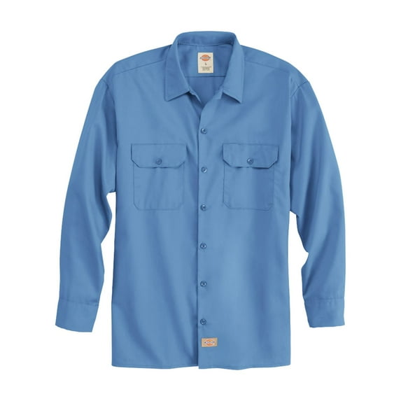 Dickies 5574 Long Sleeve Work Shirt - Gulf Blue - L