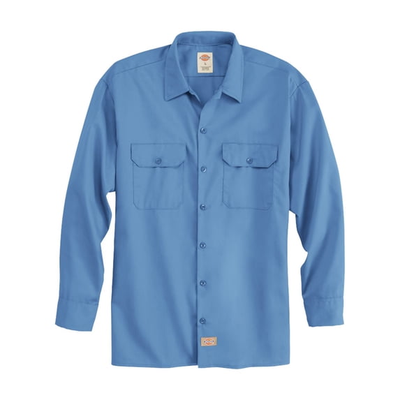 Dickies 5574 Long Sleeve Work Shirt - Gulf Blue - S