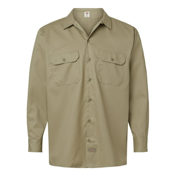 Dickies 5574 Long Sleeve Work Shirt - Khaki - 3XL