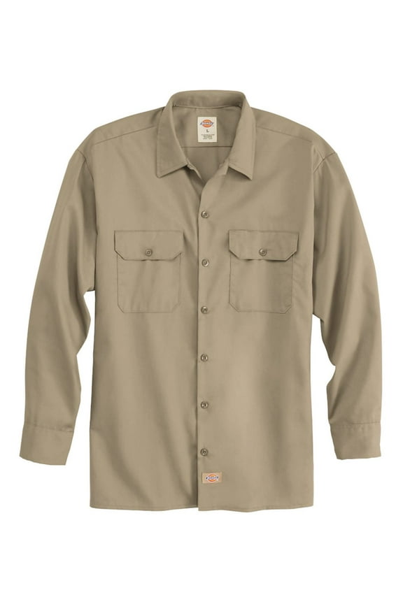 5574 Long Sleeve Work Shirt - Khaki - XL