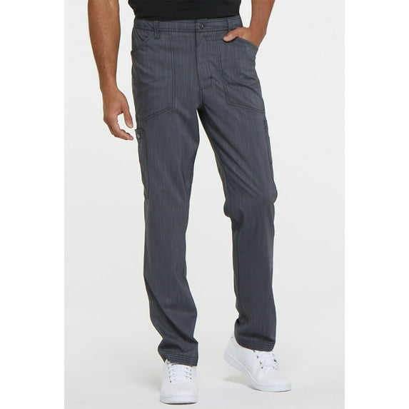 Dickies Advance Medical Scrubs Pant for Men Natural Rise Straight Leg DK180, S, Pewter Twist