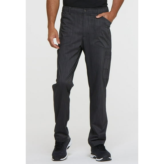 Dickies Advance Medical Scrubs Pant for Men Natural Rise Straight Leg DK180T, XL Tall, Onyx Twist