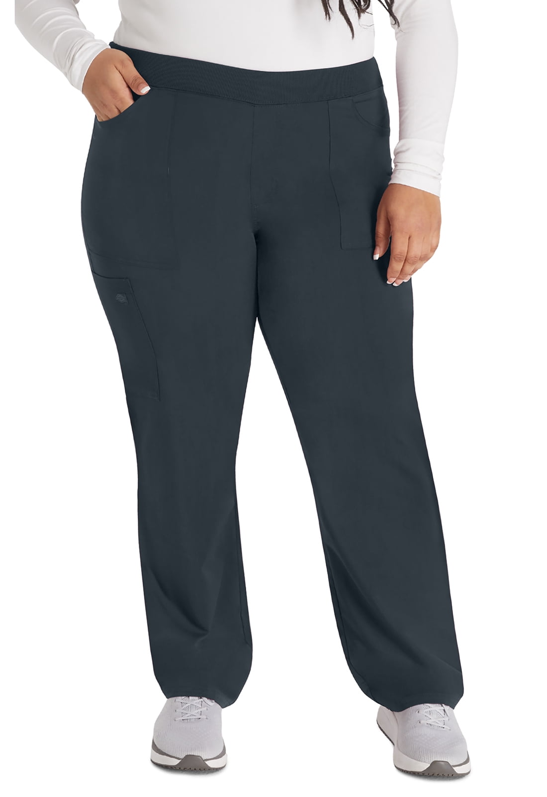 Dickies Balance Scrubs Pant For Women Mid Rise Tapered Leg Pull-on ...