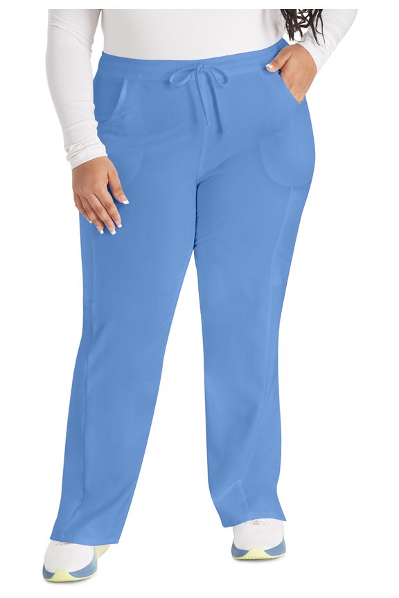 Balance Scrubs Pant For Women Mid Rise Tapered Leg Pull-on DK135
