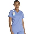 thumbnail image 1 of Dickies Balance Scrubs Top For Women V-Neck With Rib Knit Panels DK870, 1 of 7