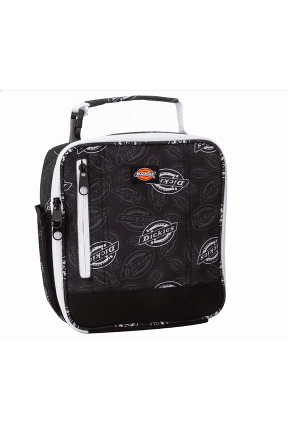 Basic Insulated Lunch Bag for Work, Thermal Reusable Office Lunch Box for Men, Women (Logo Print)