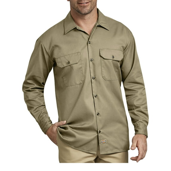 Dickies Big Men's Long Sleeve Twill Work Shirt