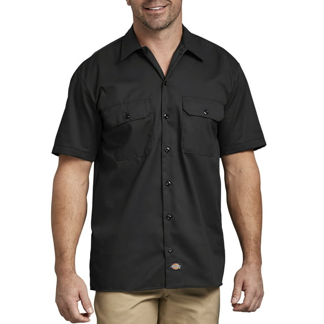 Dickies Big and Tall Men's Short Sleeve Twill Work Shirt - Walmart.com