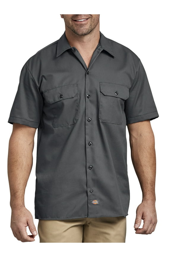 Big and Tall Men's Short Sleeve Twill Work Shirt