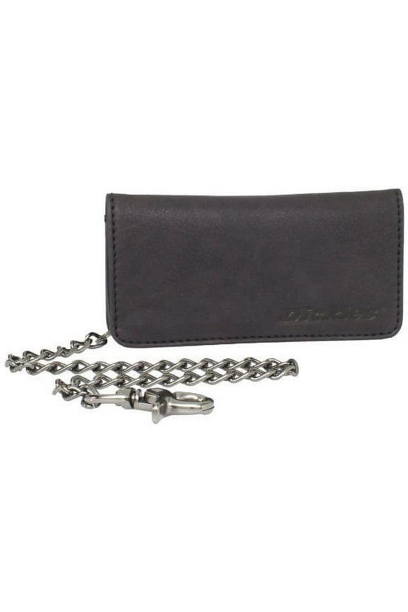 Biker Men's Wallet with Chain and Rivets