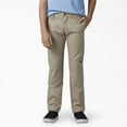 thumbnail image 1 of Dickies Boys' FLEX Skinny Fit Double Knee Pants, Desert Sand, 10, 1 of 3