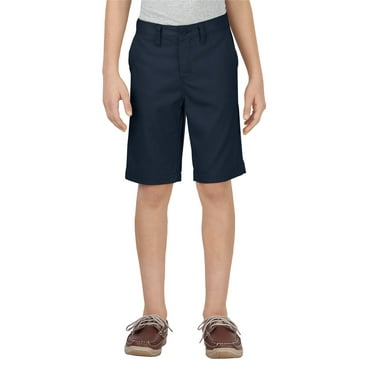 Dickies Boy's Flex Slim Fit Ultimate Wrinkle Resistant Khaki Shorts Dark Navy 16