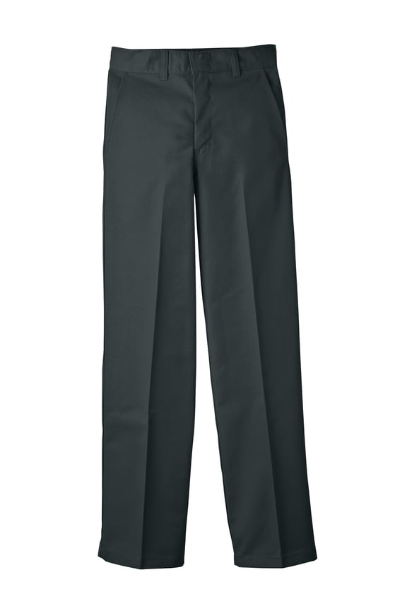 Boys School Uniform Classic Fit Straight Leg Flat Front Pants, Sizes 4-20 & Husky