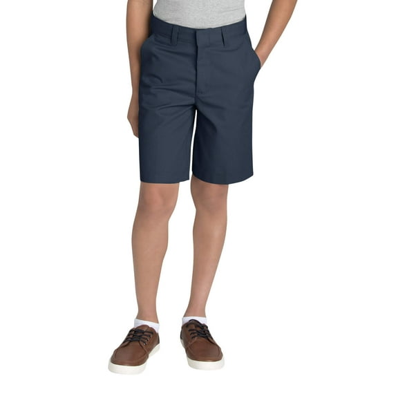 Dickies Boys School Uniform FlexWaist Flat Front Shorts, Sizes 4-20 & Husky