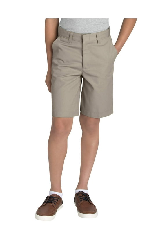 Boys School Uniform FlexWaist Flat Front Shorts, Sizes 4-20 & Husky