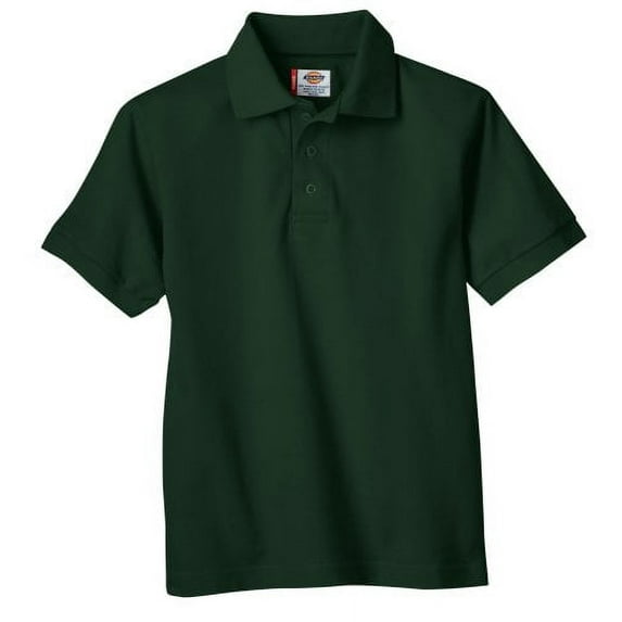 Dickies Boys School Uniform Short Sleeve Pique Polo Shirt, Sizes 4-20