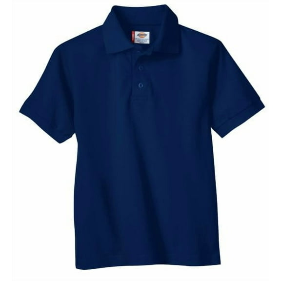 Dickies Boys School Uniform Short Sleeve Pique Polo Shirt, Sizes 4-20