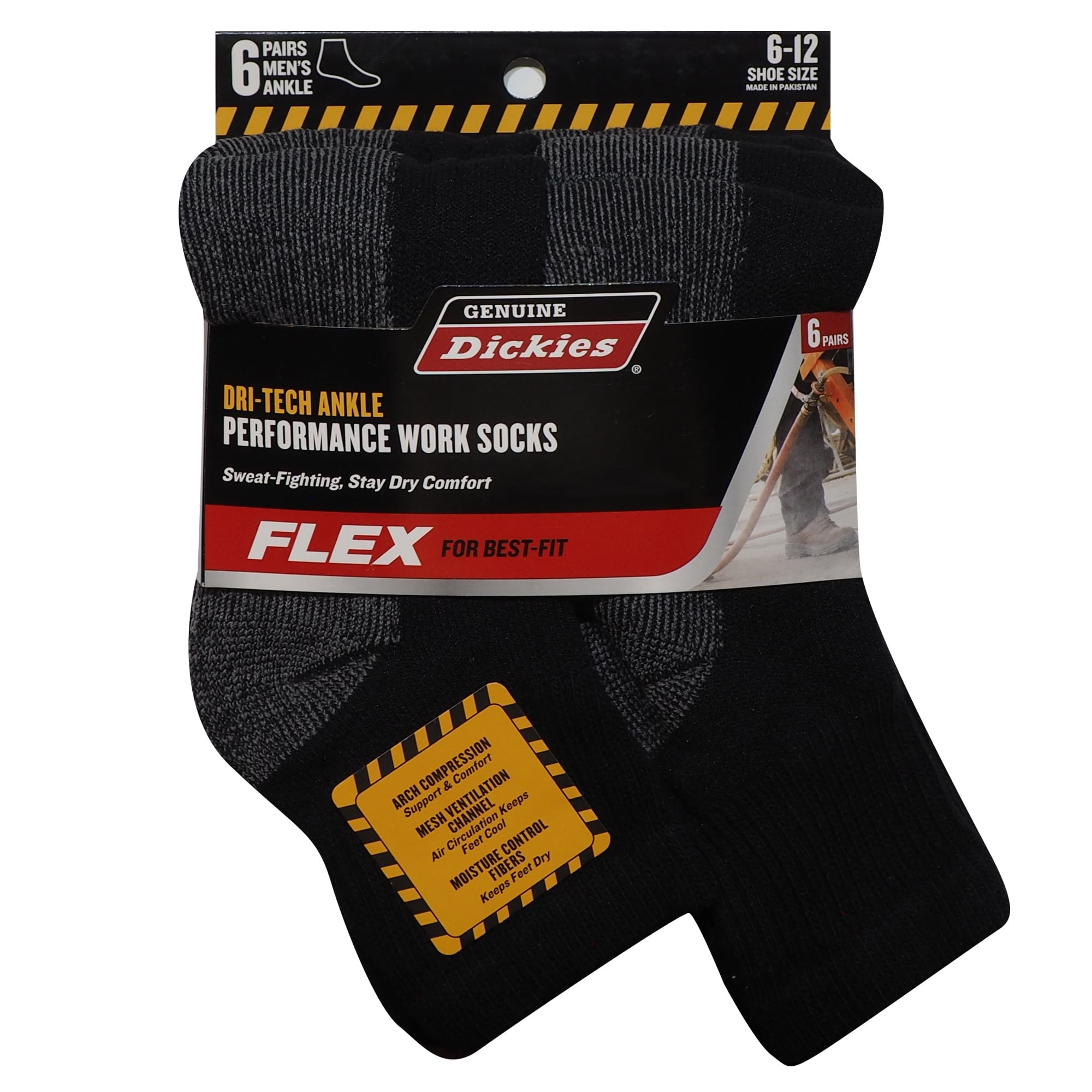 Dickies dri top tech quarter socks