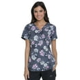 thumbnail image 1 of Dickies Dynamix Medical Scrubs Top for Women V-Neck DK766, XS, Bursting Blooms, 1 of 6