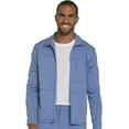 thumbnail image 1 of Dickies Dynamix Medical Scrubs Warm Up Jacket for Men Zip Front DK310, XS, Ciel Blue, 1 of 8