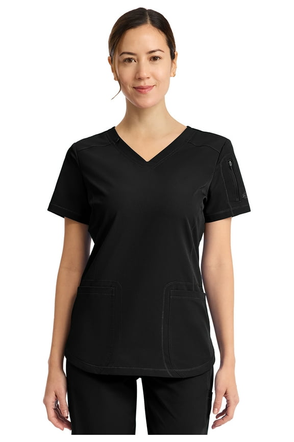 Dynamix Scrubs Top for Women V-Neck DK730