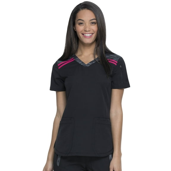 Dickies Dynamix Scrubs Top for Women V-Neck DK740