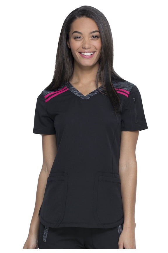 Dynamix Scrubs Top for Women V-Neck DK740