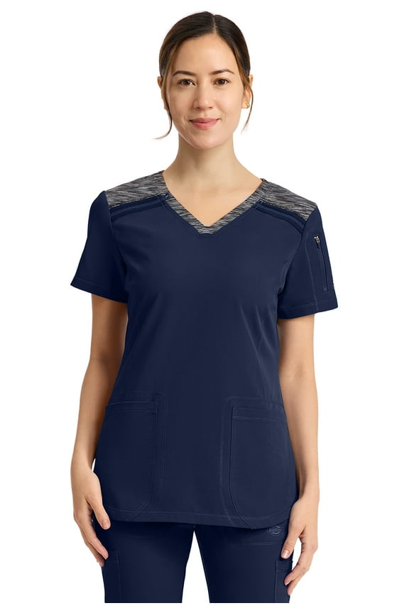 Dynamix Scrubs Top for Women V-Neck DK740