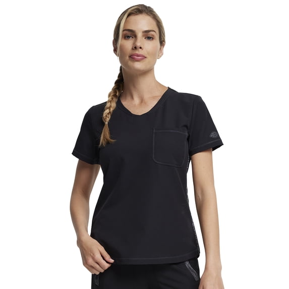 Dickies Dynamix Women Scrubs Top Rounded V-Neck DK739