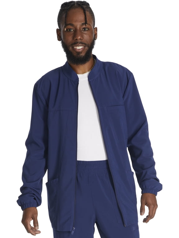 EDS Essentials Scrubs Jacket For Men Zip Front DK342