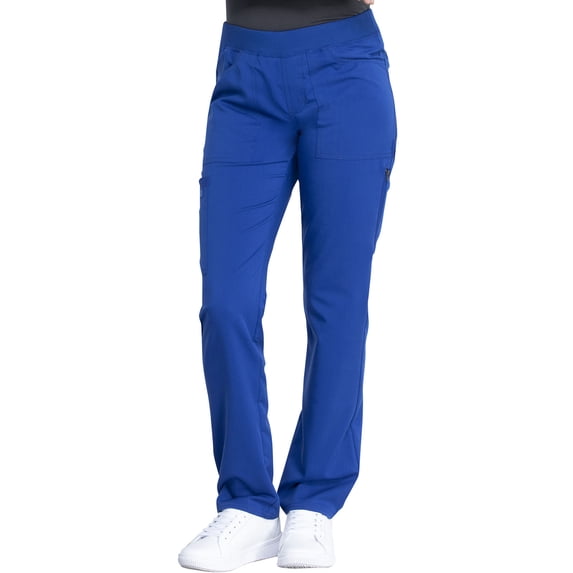 Dickies EDS Essentials Scrubs Pant For Women Mid Rise Jogger DK065P, M Petite, Caribbean Blue