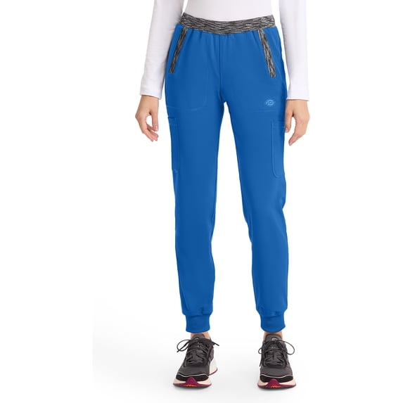 Dickies EDS Essentials Scrubs Pant For Women Mid Rise Jogger Plus Size DK065P, 2XL Petite, White