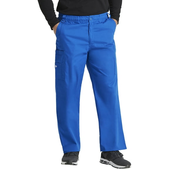 Dickies EDS Essentials Scrubs Pant for Men Natural Rise Drawstring DK015, L, Black