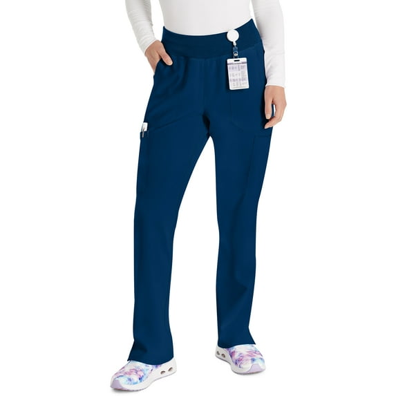 Dickies EDS Essentials Scrubs Pant for Women Mid Rise Straight Leg Drawstring DK010